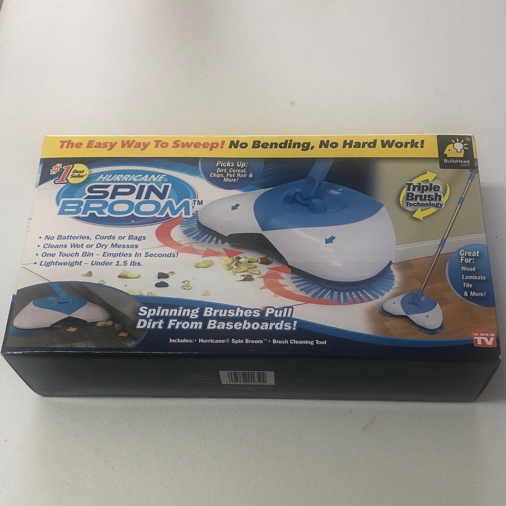 Hurricane Spin Broom - Blue